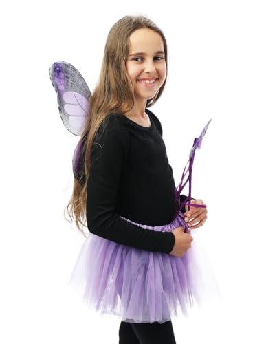 p-tit-clown-80240-schmetterling-set-kinder-violett-tutu-fl-gel-haarreif-zauberst image 8