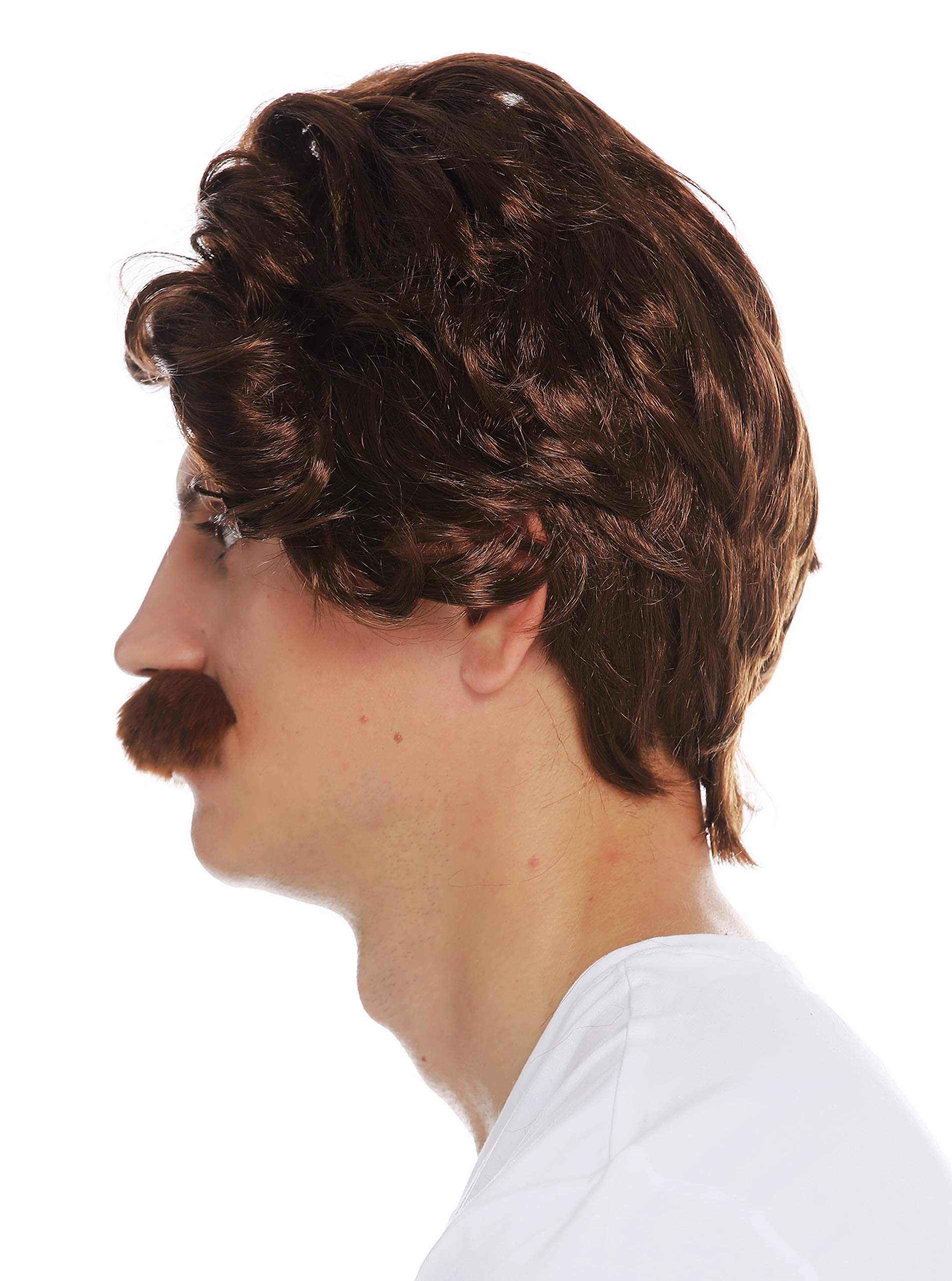 wig-me-up-7090-fr33a-herrenper-cke-70er-retro-mit-schnauzbart-mahagonibraun image 4