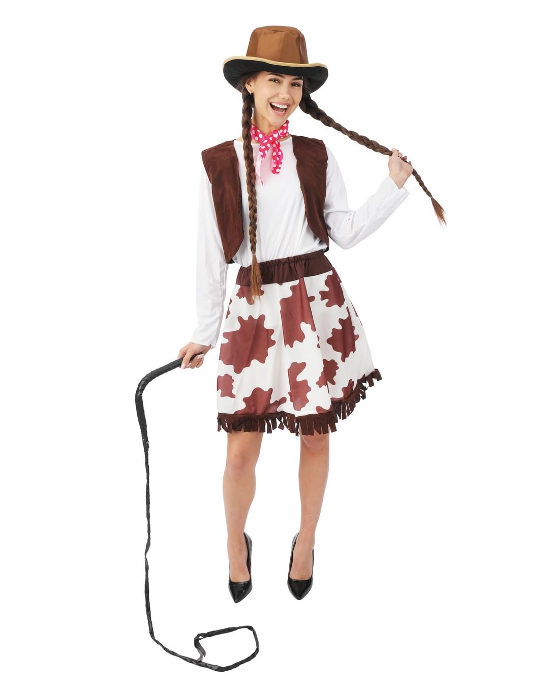 p-tit-clown-cowgirl-kost-m-damen-braun-polyester image 1