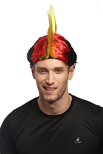 wig-me-up-xr-012-fan-per-cke-irokese-mohawk-schwarz-rot-gold-deutschland image 7