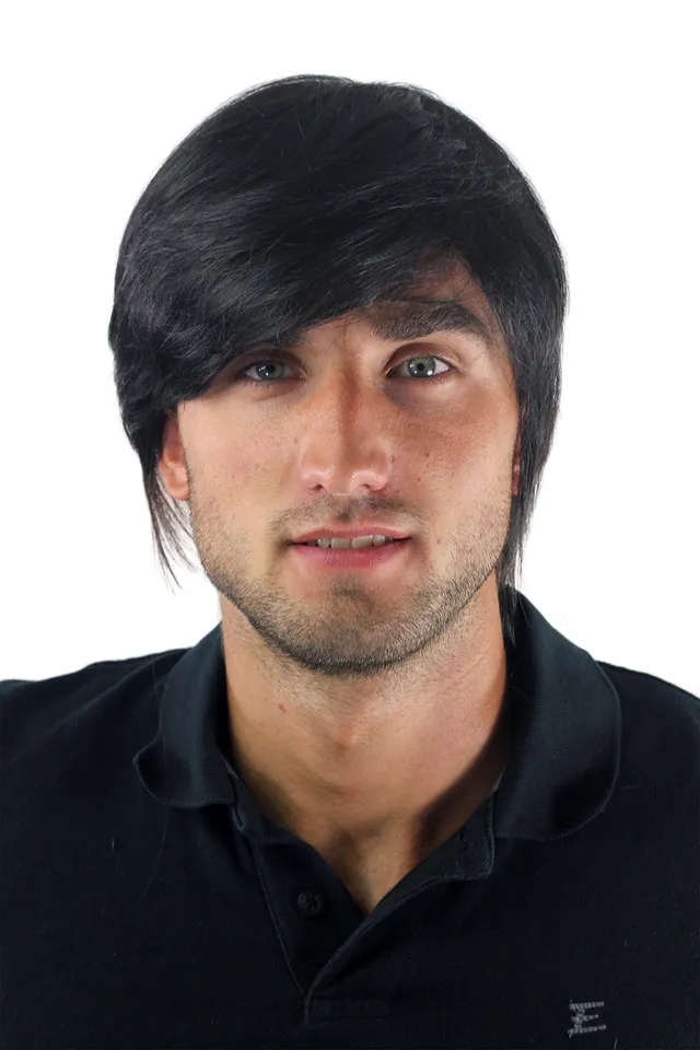 wig-me-up-gfw929-1b-herren-per-cke-mittellang-schwarz-scheitel-20-cm image 1