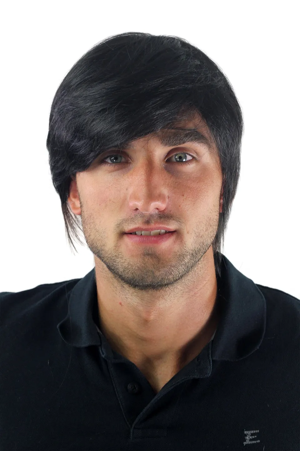 wig-me-up-gfw929-1b-herren-per-cke-mittellang-schwarz-scheitel-20-cm image 1