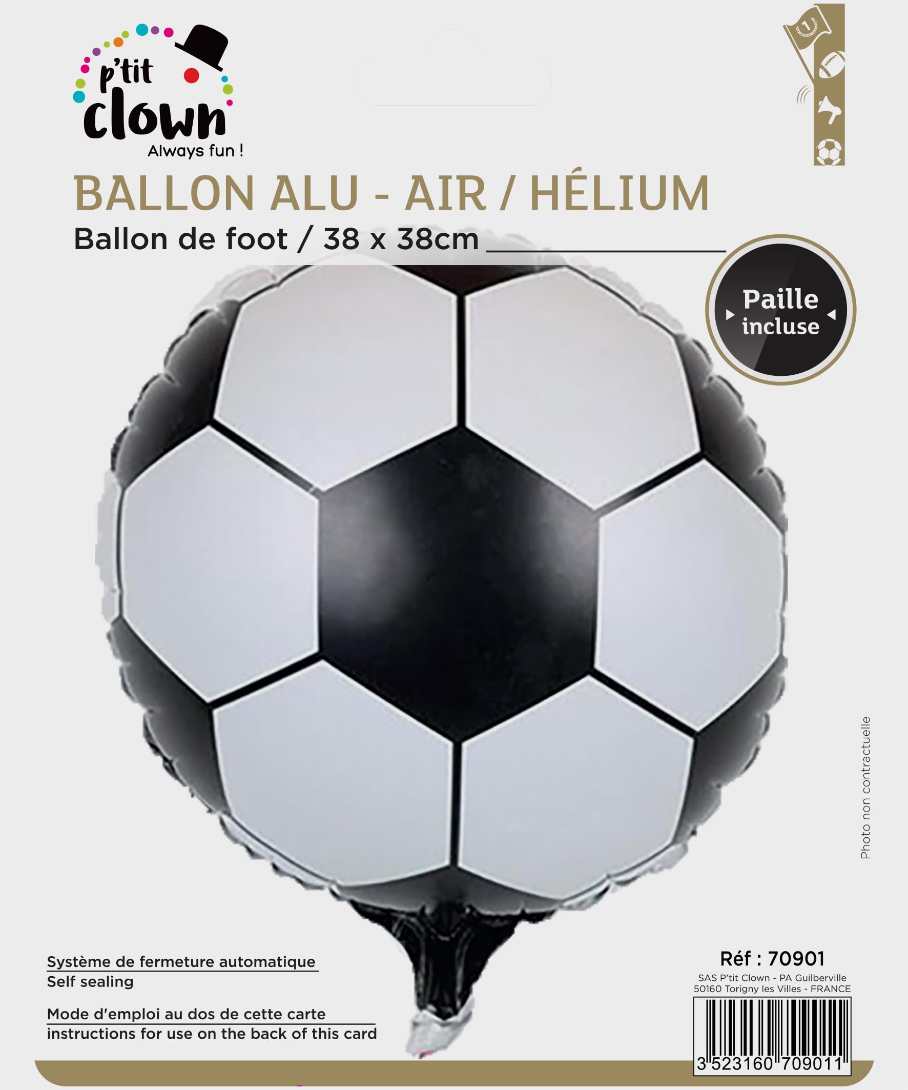 p-tit-clown-folienballon-fu-ball-38-cm image 2