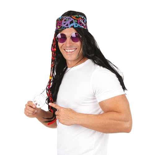 p-tit-clown-68604-hippie-per-cke-glatt-schwarz-kost-mper-cke image 6