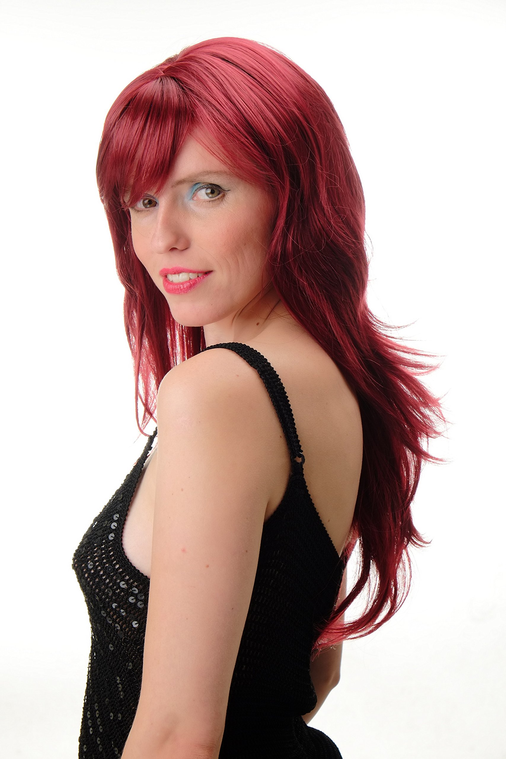 wig-me-up-gfw244a-39-damenper-cke-lang-rot-60-cm-mit-pony image 2