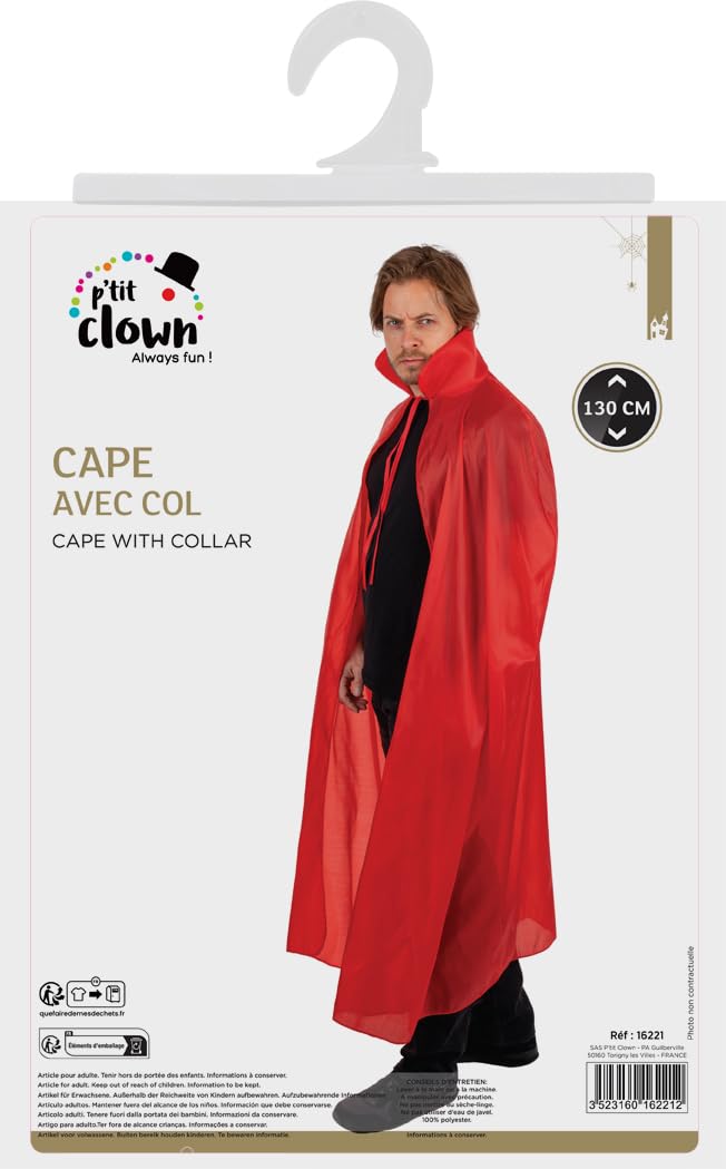 ptit-clown-16221-cape-polyester-1-30-m-rot image 4