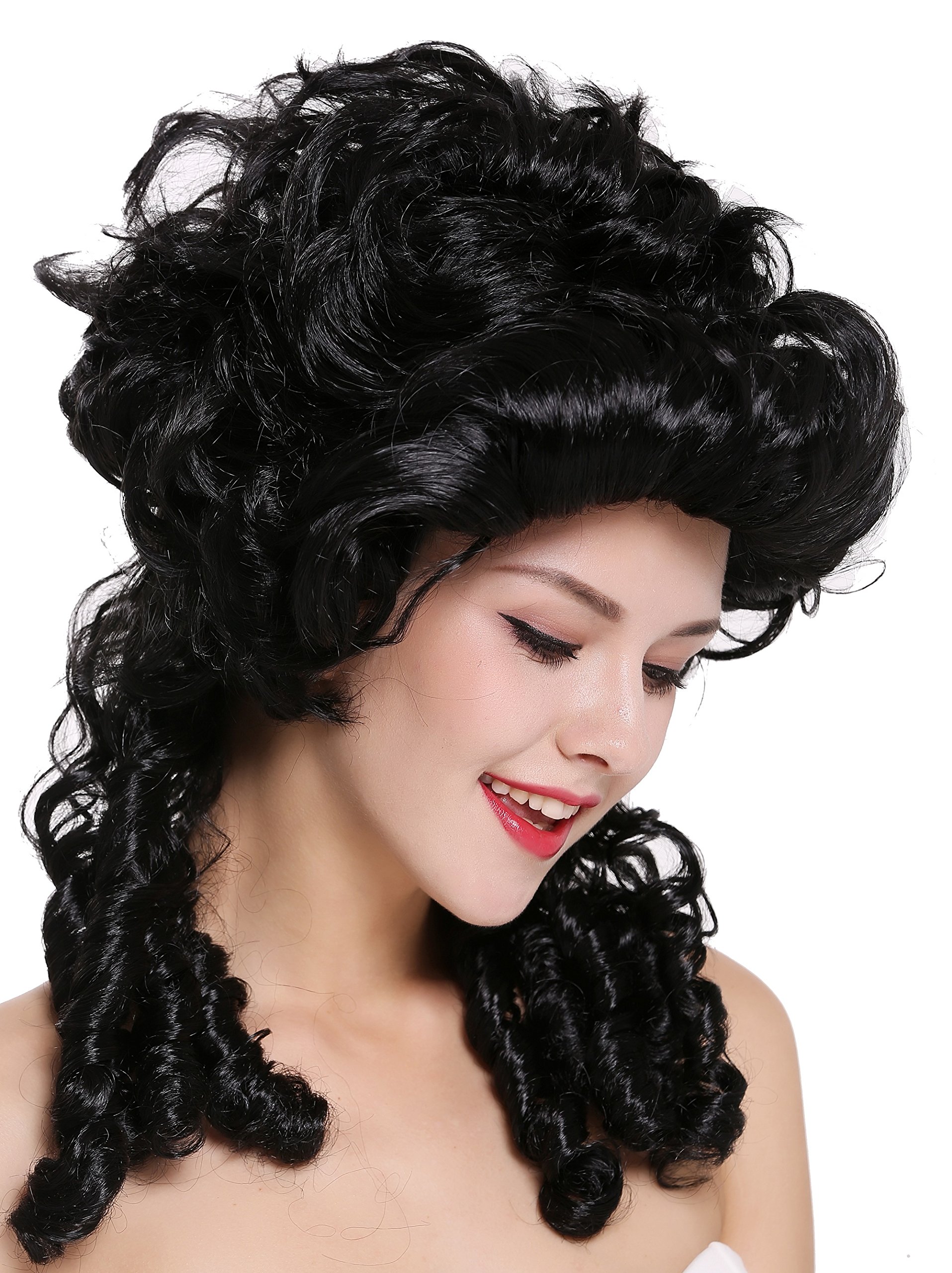 wig-me-up-dh1009-za103-damenper-cke-barock-renaissance-schwarz-40-cm image 2