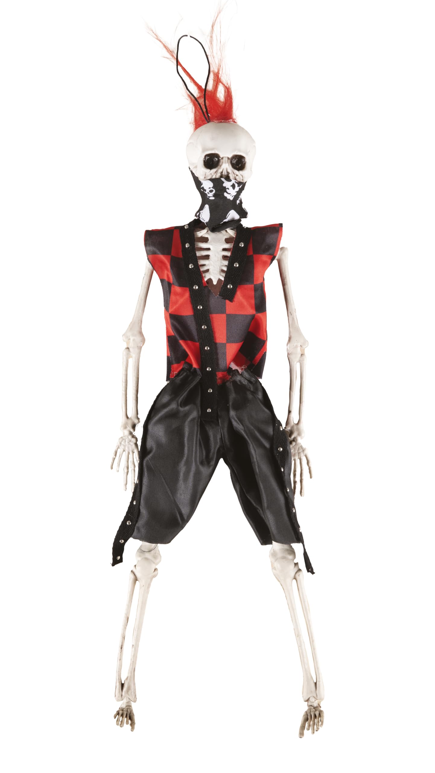 p-tit-clown-punk-skelett-halloween-deko-40-cm-rot-mann image 1