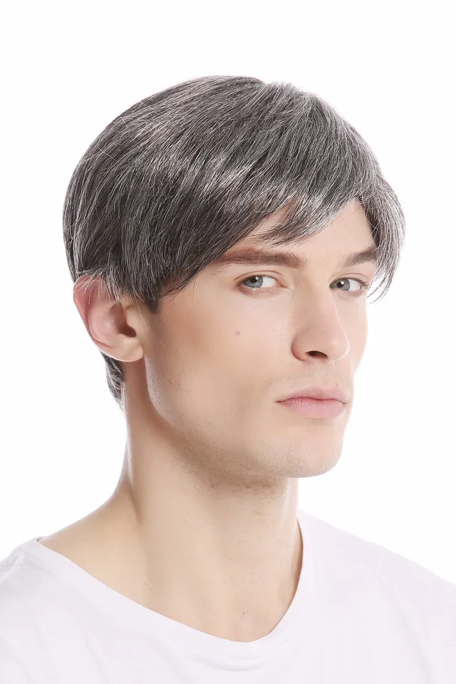 wig-me-up-gfw994-44-herren-per-cke-kurz-scheitel-grau-schwarz-meliert-20-cm image 1