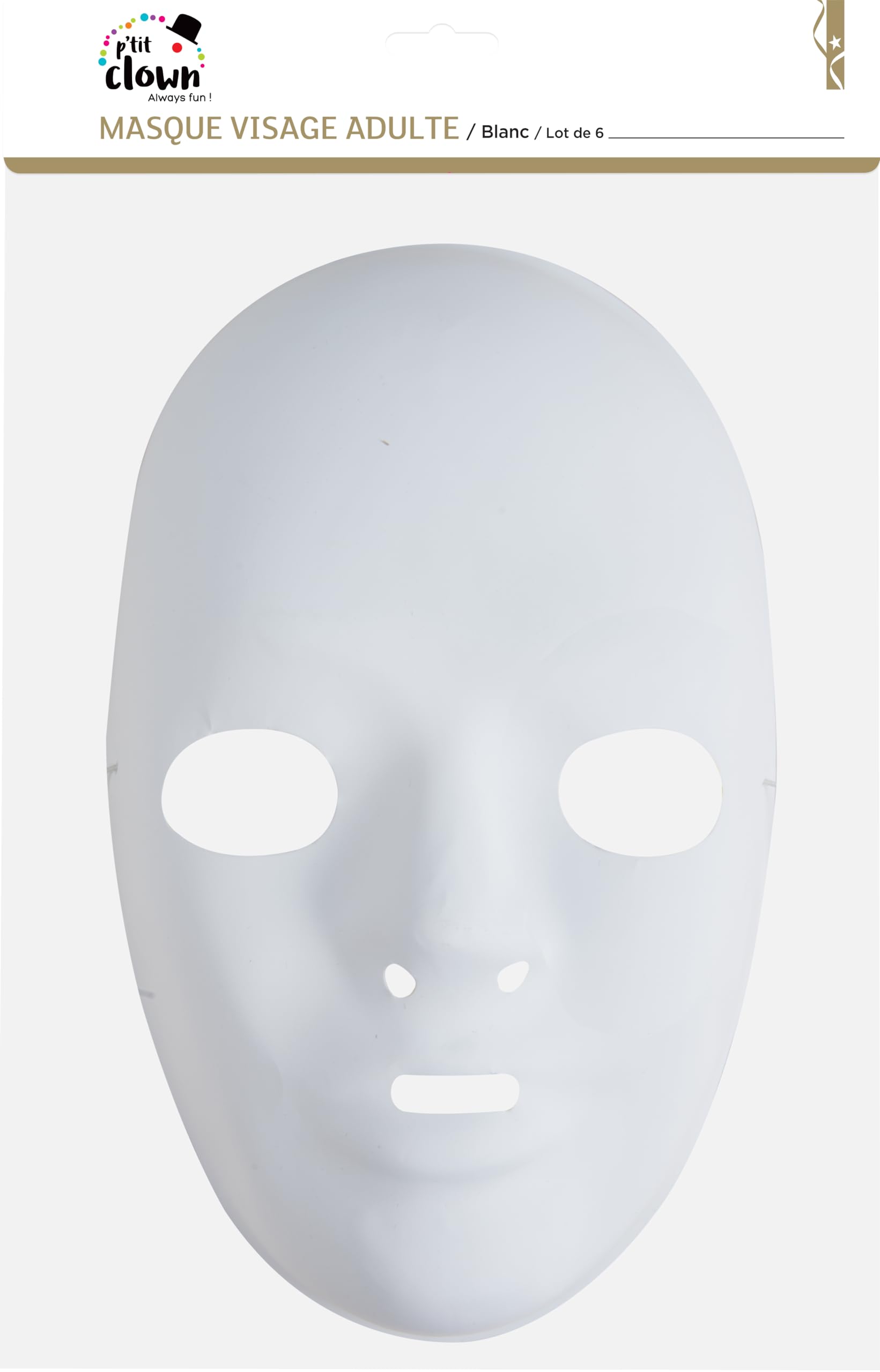 p-tit-clown-wei-e-gesichtsmaske-erwachsene-pvc image 2