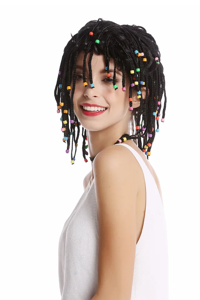 wig-me-up-90834-za103-per-cke-schwarz-afro-karibik-geflochtene-z-pfe-mit-perlen image 1