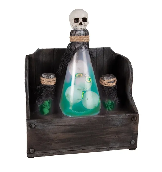 p-tit-clown-23582-halloween-hexenregal-mit-zaubertr-nken-sound-und-licht-30-cm image 1
