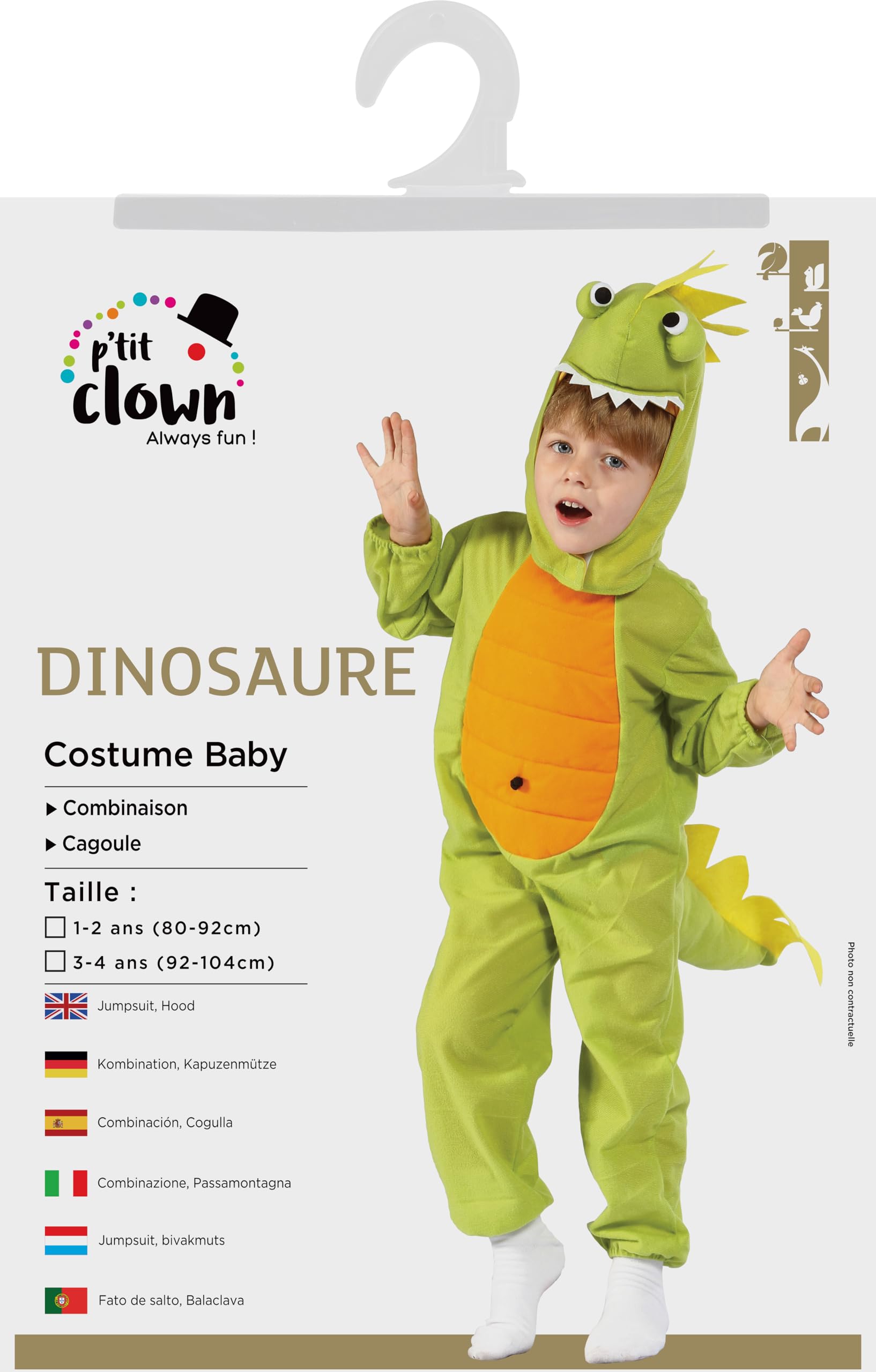 ptit-clown-dinosaurierkost-m-kinder-3-4-jahre image 3