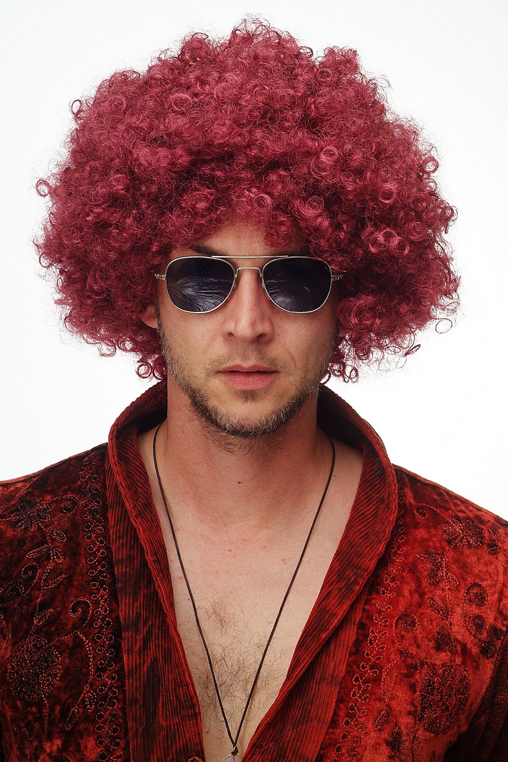 wig-me-up-pw0011-p67-afroper-cke-party-70er-disco-granatrot-25-cm image 3