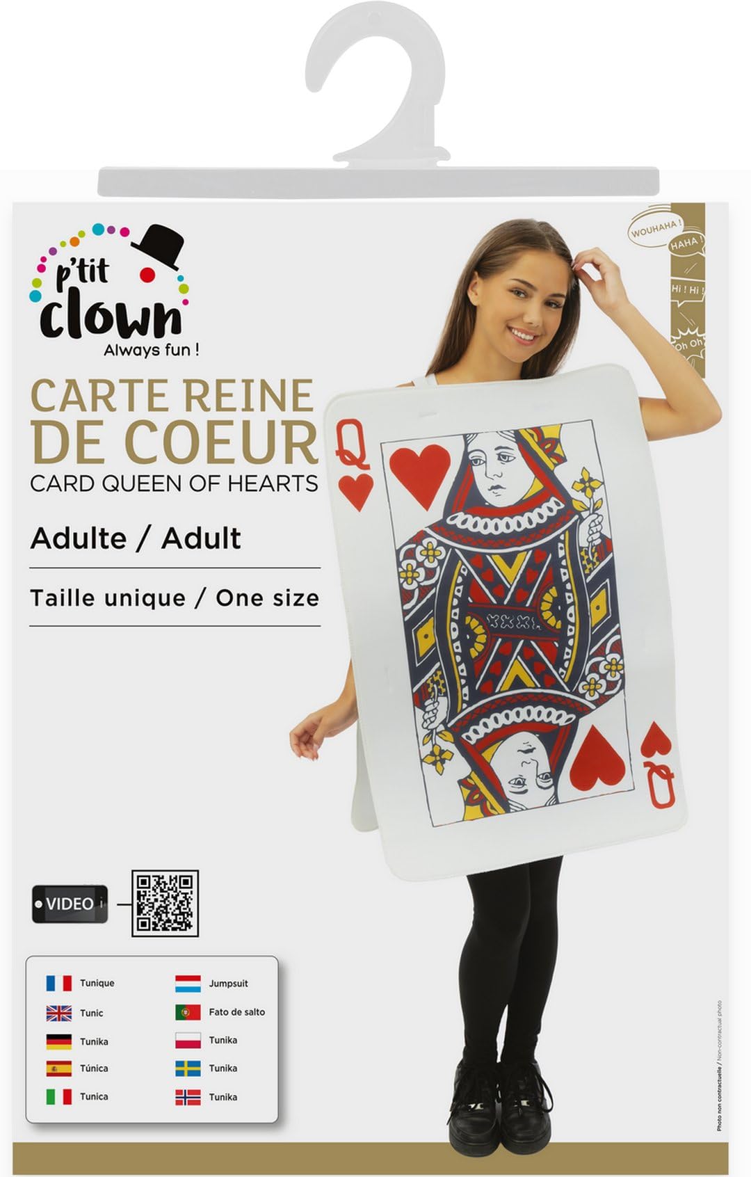 p-tit-clown-kost-m-karte-herzk-nig-erwachsene-wei-einheitsgr-e image 6