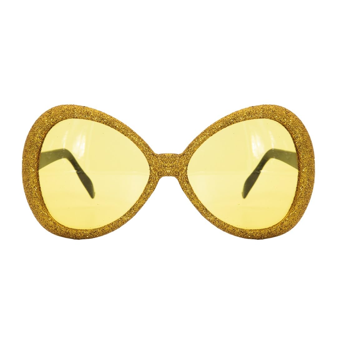 ptit-clown-20034-disco-brille-mit-pailletten-kunststoff-gold image 1
