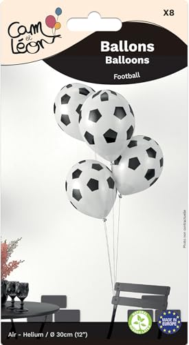 p-tit-clown-fu-ball-ballons-30-cm-latex-8er-set-schwarz-wei image 7