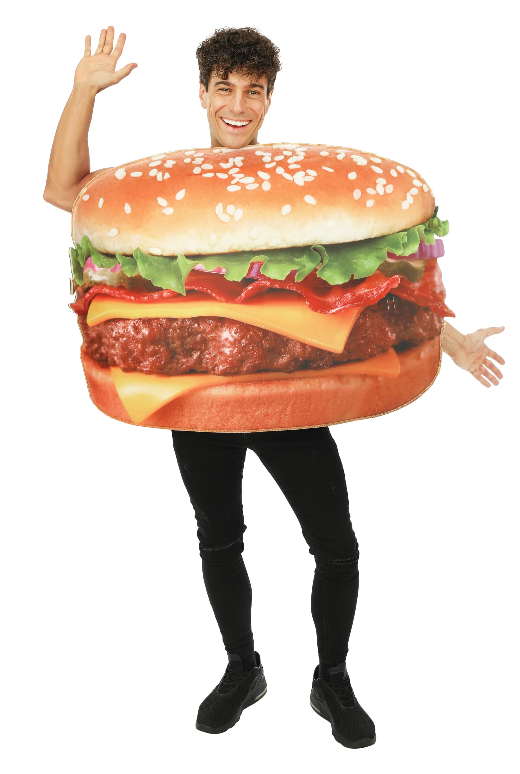 ptit-clown-fun-kost-m-tunika-ei-pizza-burger-hotdog-einheitsgr-e image 8