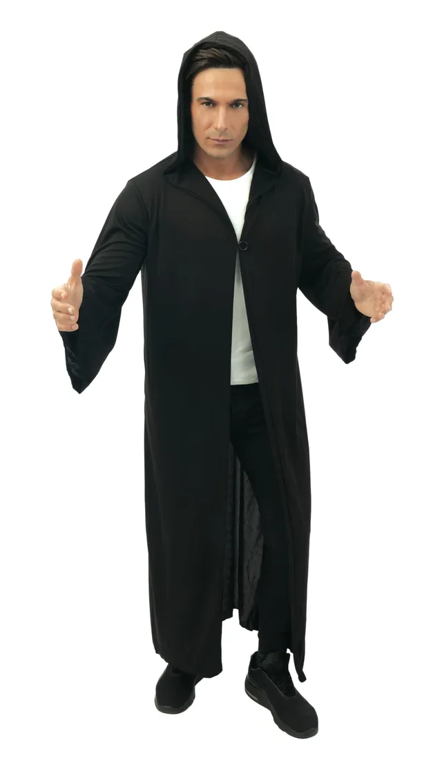 ptit-clown-hexenkost-m-umhang-mit-kapuze-schwarz-erwachsene-polyester image 1