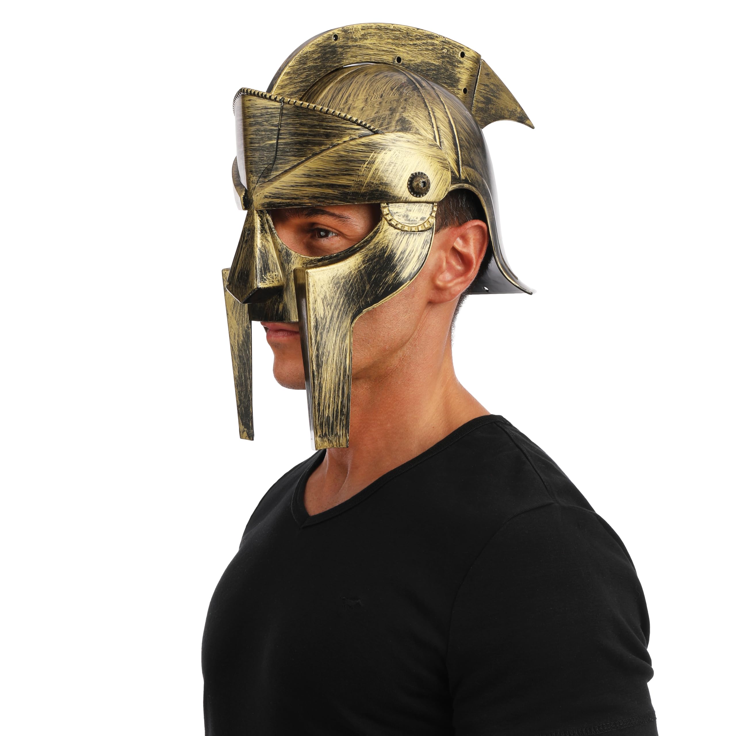 p-tit-clown-re21082-gladiator-helm-silber-schwarz-kost-m-accessoire image 3
