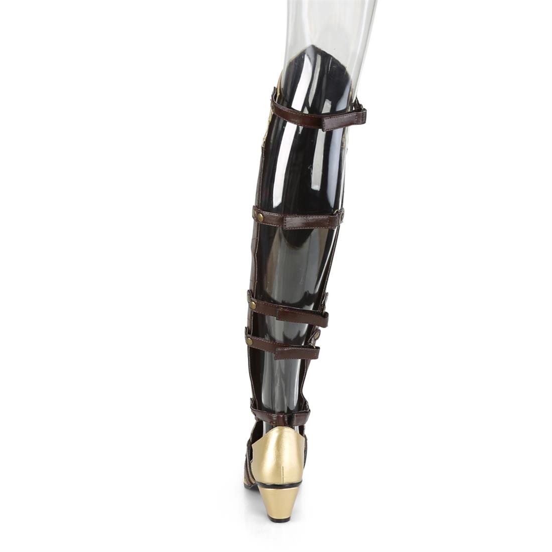 funtasma-maiden-8830-overknee-stiefel-braun-gold-mit-blockabsatz image 4