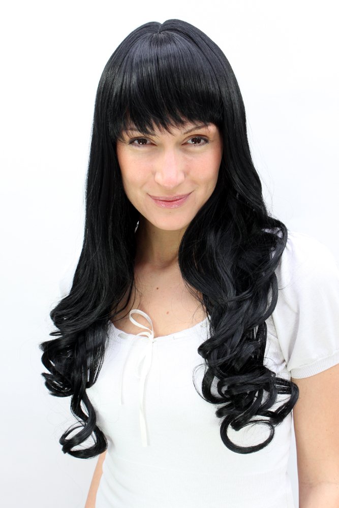 wig-me-up-damenper-cke-schwarz-lang-leicht-gewellt-mit-pony-3224-1-ca-60-cm image 2