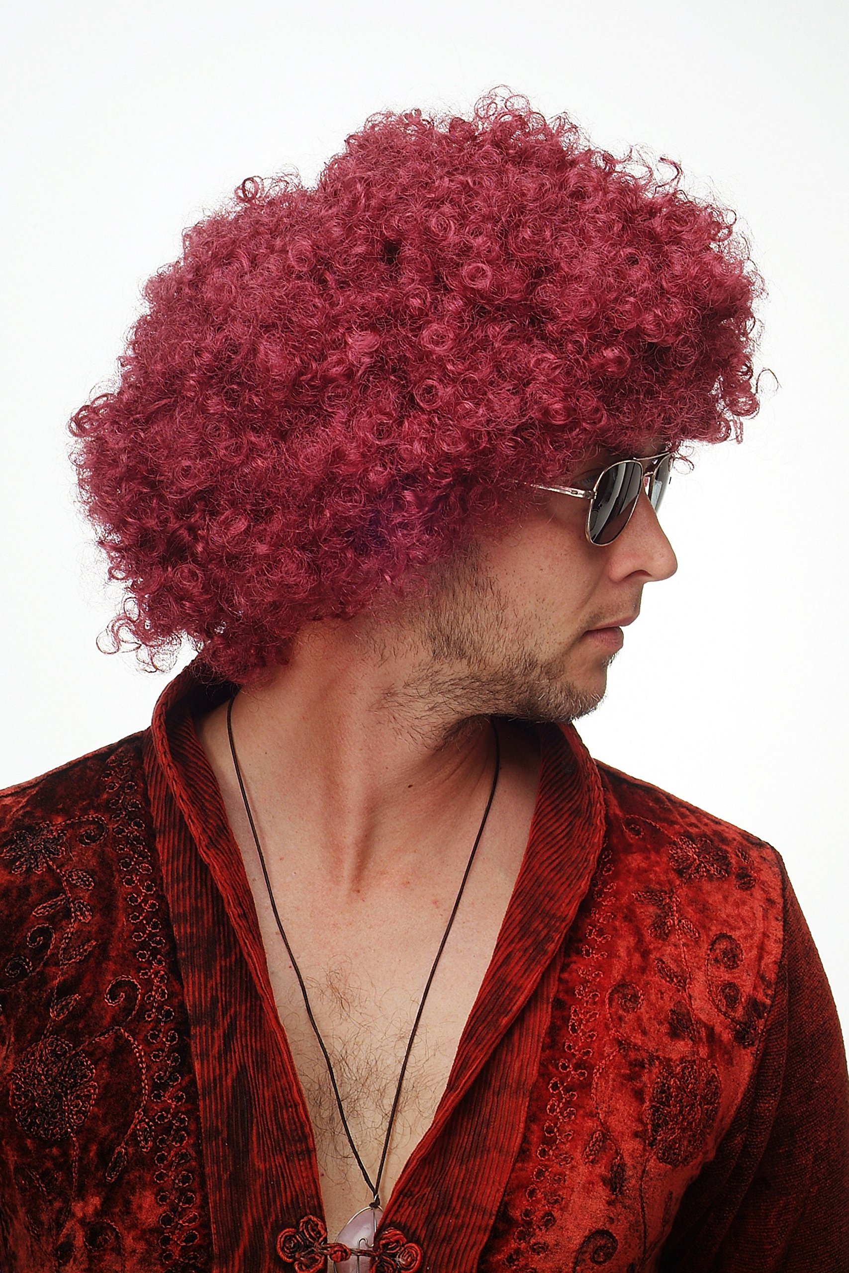 wig-me-up-pw0011-p67-afroper-cke-party-70er-disco-granatrot-25-cm image 8