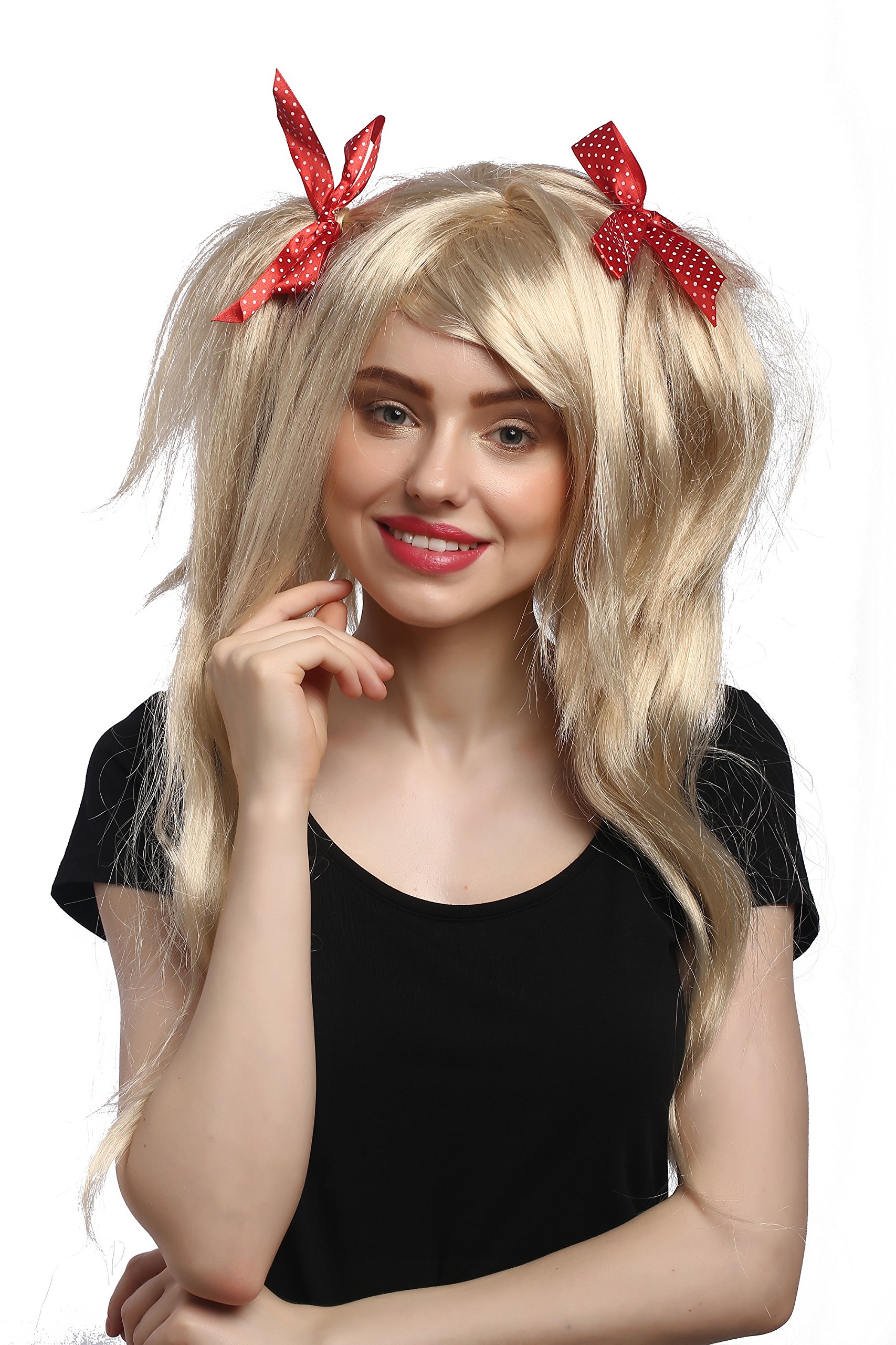 wig-me-up-91063-za83-damenper-cke-gothic-lolita-blond-mit-z-pfen-und-roten-schle image 1
