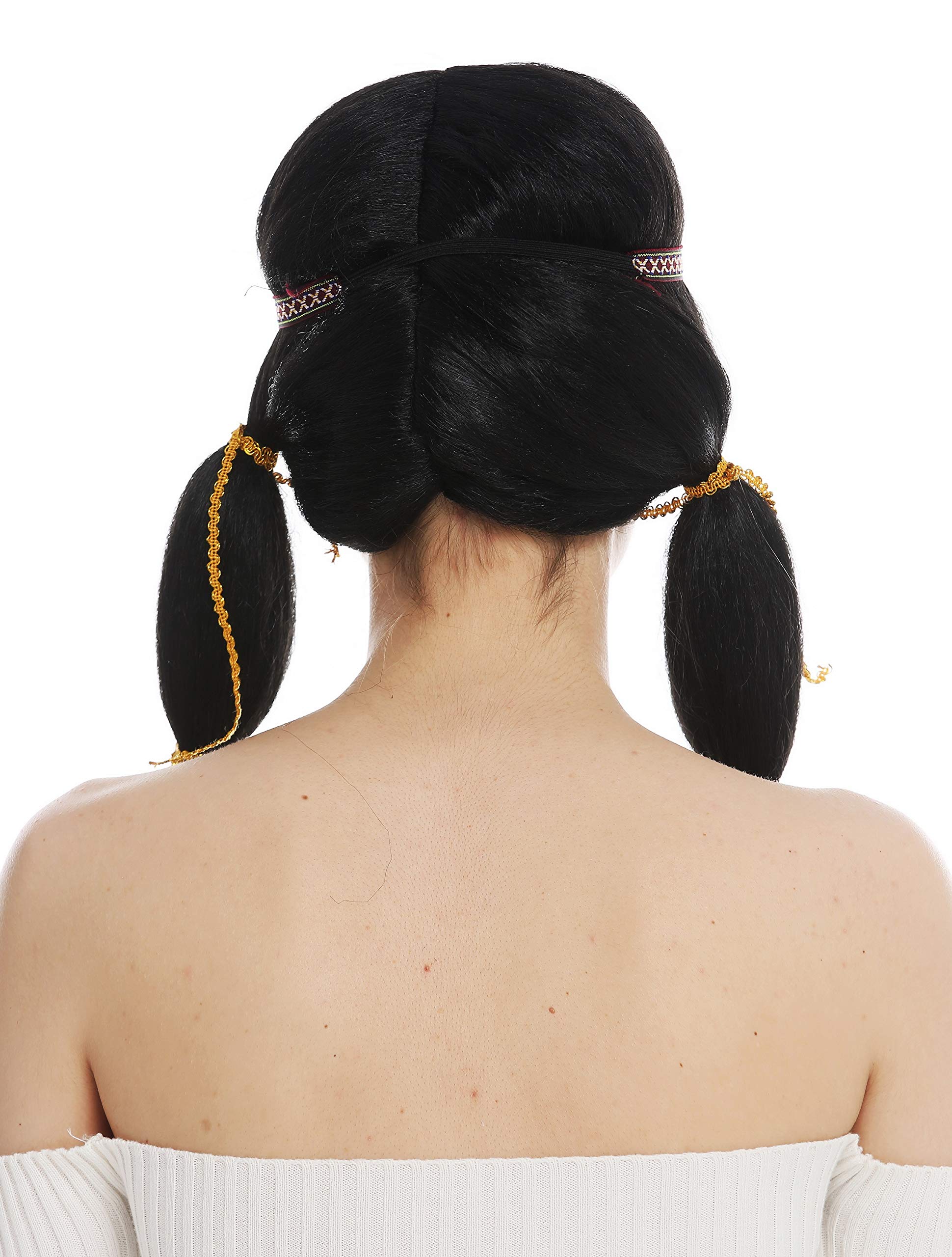 wig-me-up-sarl087-p103-damenper-cke-indianerin-lang-schwarz-mit-z-pfen-und-stirn image 6