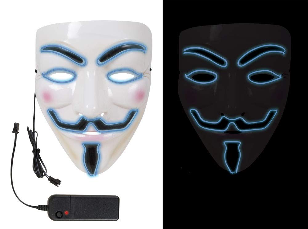 ptit-clown-anonyme-maske-mit-beleuchtung-re44062 image 3