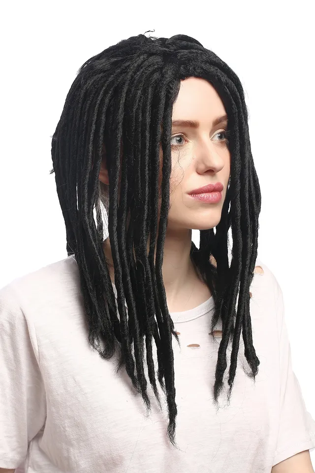 wig-me-up-90674-za103-rasta-dreadlocks-per-cke-schwarz-40-cm-unisex image 1