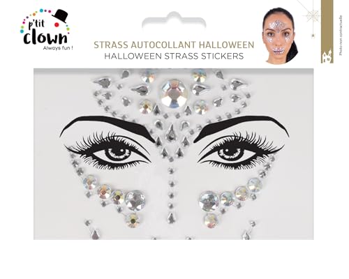p-tit-clown-strass-autocollant-halloween-gesichtsschmuck-modell-zuf-llig image 5
