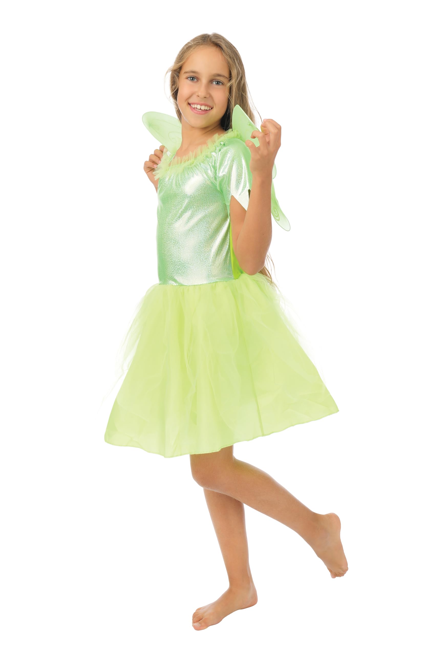 p-tit-clown-fee-kost-m-m-dchen-10-12-jahre-gelb-gr-n image 2