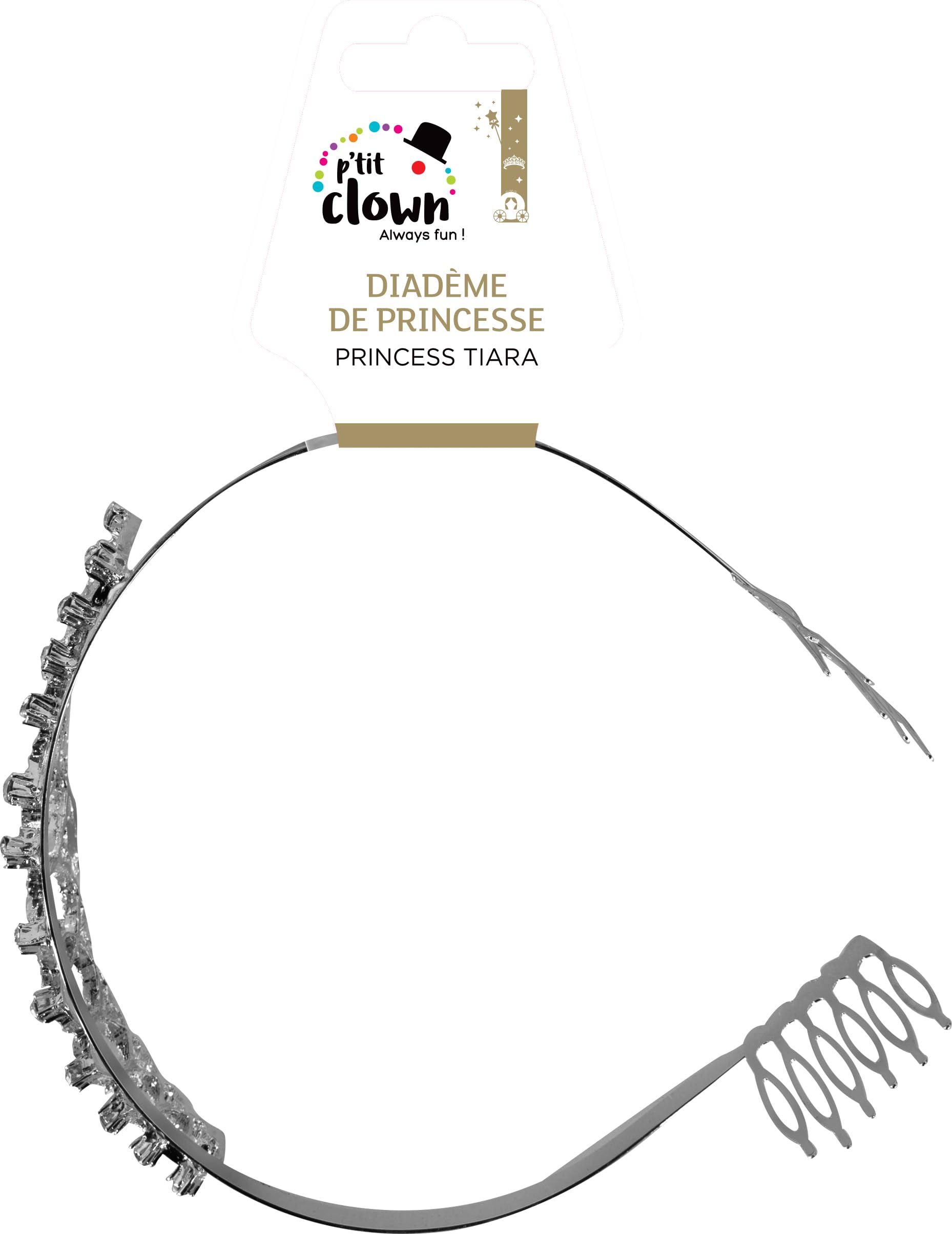 p-tit-clown-15104-prinzessinnen-diadem-luxus-versilbert-mit-strass image 3