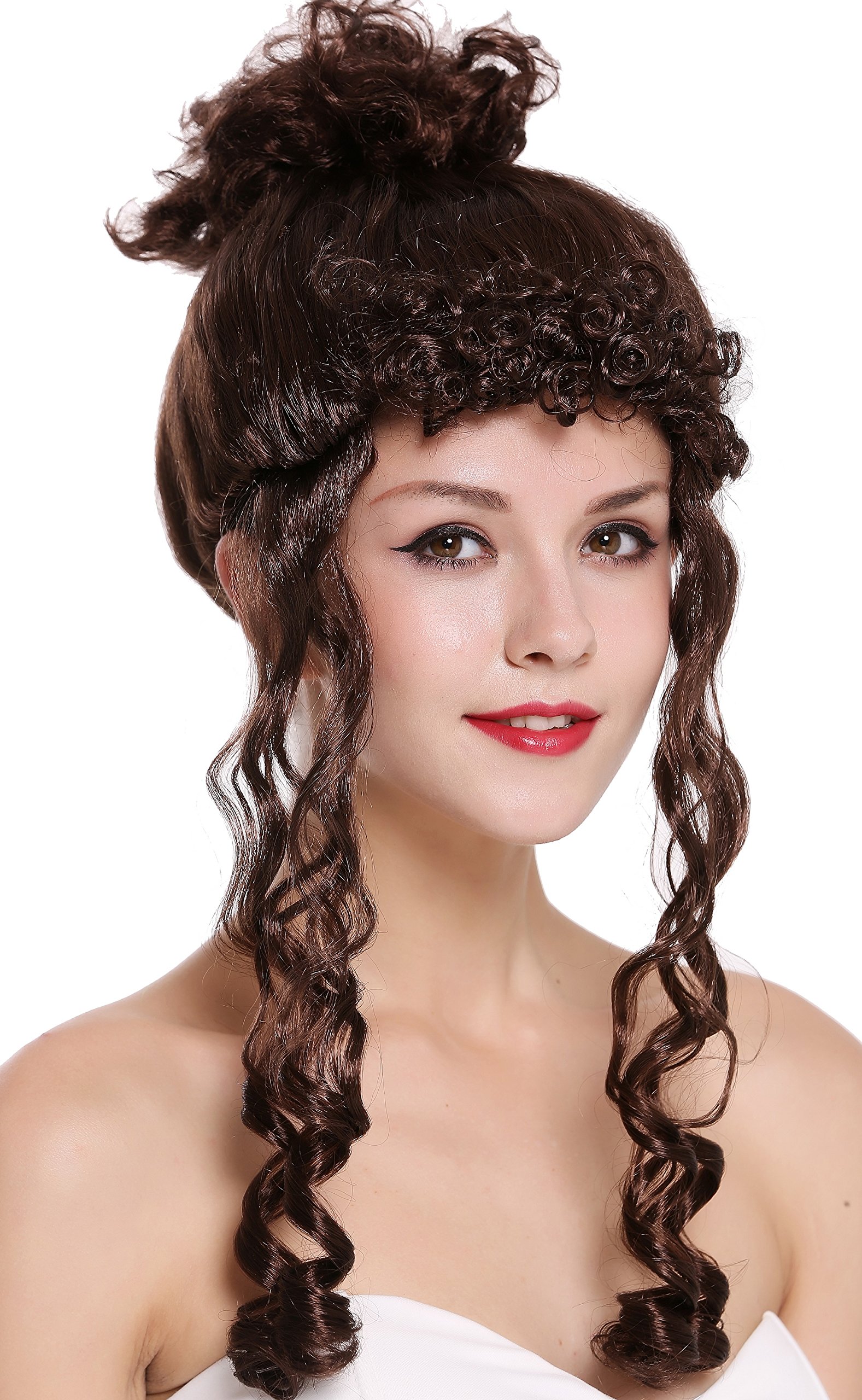 wig-me-up-cxh-007-p4-barock-per-cke-braun-hochsteckfrisur-dutt-45-cm image 1