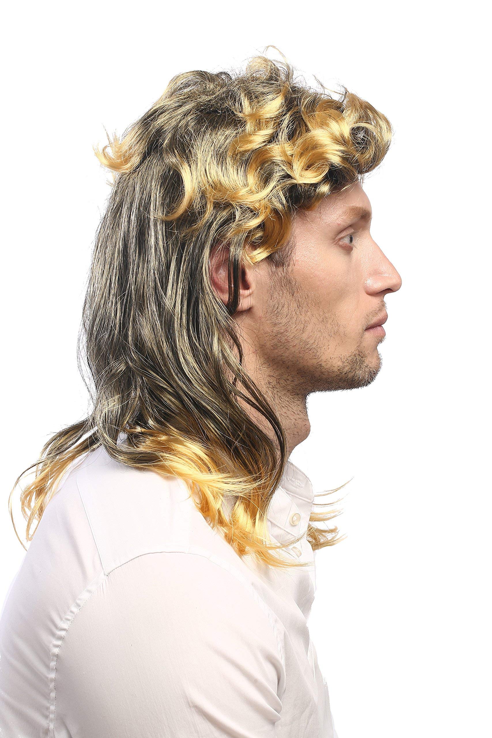 wig-me-up-ad-017-p103t35-vokuhila-per-cke-schwarz-goldblond-ca-50-cm image 4