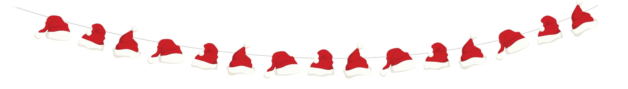 ptit-clown-22840-girlande-mit-weihnachtsm-tzen image 1