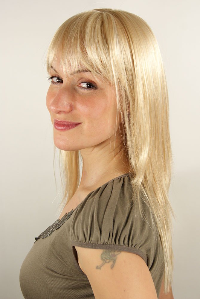 wig-me-up-la032-611-blond-per-cke-glatt-mit-pony-50-cm image 2