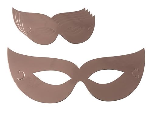 p-tit-clown-re33182-augenmasken-set-6-st-ck-metallic-ros-gold-libelle image 4