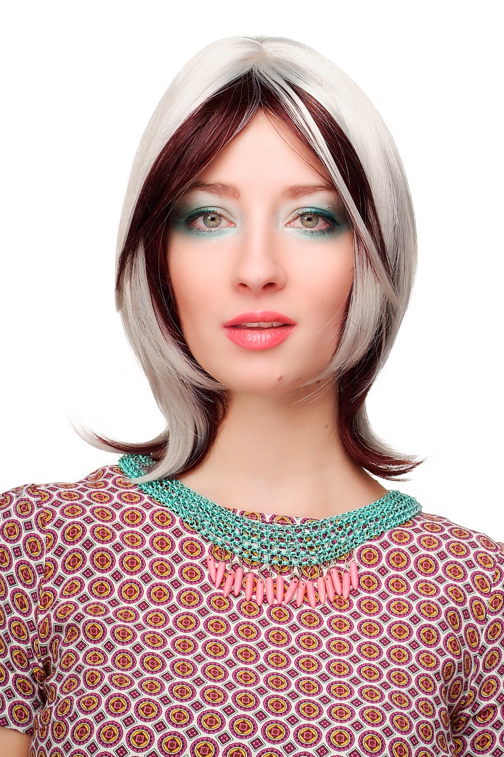 wig-me-up-damenper-cke-cm-383-99j-60-kurz-40-cm-dunkelrot-wei image 1