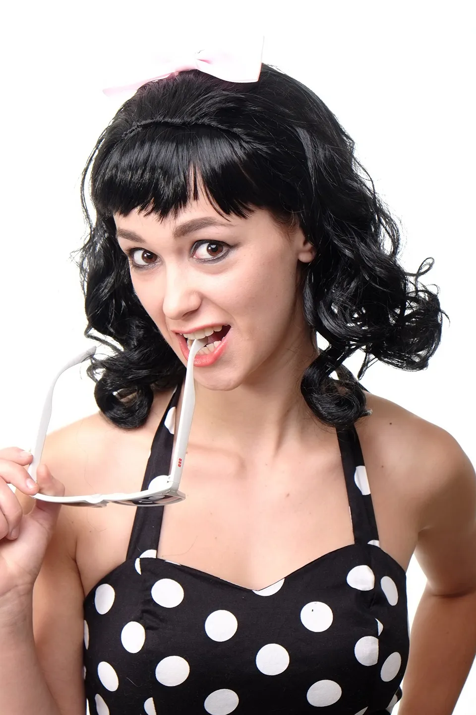 wig-me-up-rj026-p103-damenper-cke-50er-rock-n-roll-rockabilly-schwarz-mit-schlei image 1