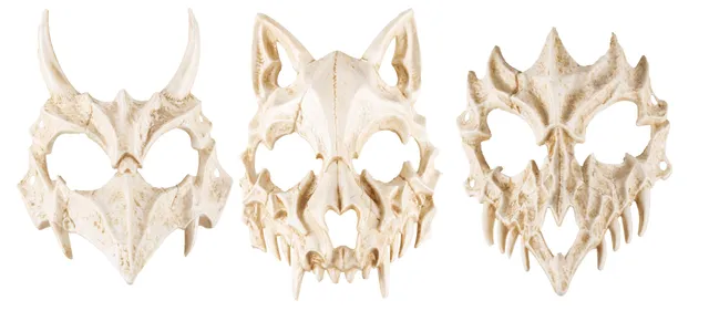 p-tit-clown-23155-skelettmaske-tiere-modell-zuf-llig image 1