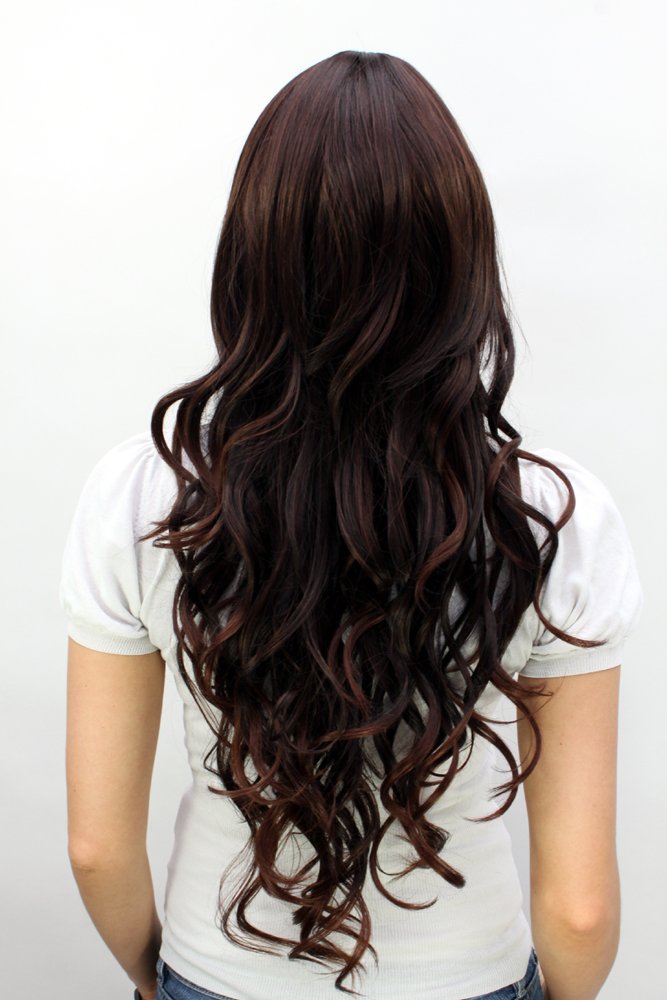 wig-me-up-a38-2t33-damen-per-cke-dunkelbraun-extra-lang-wellig-70-cm image 4