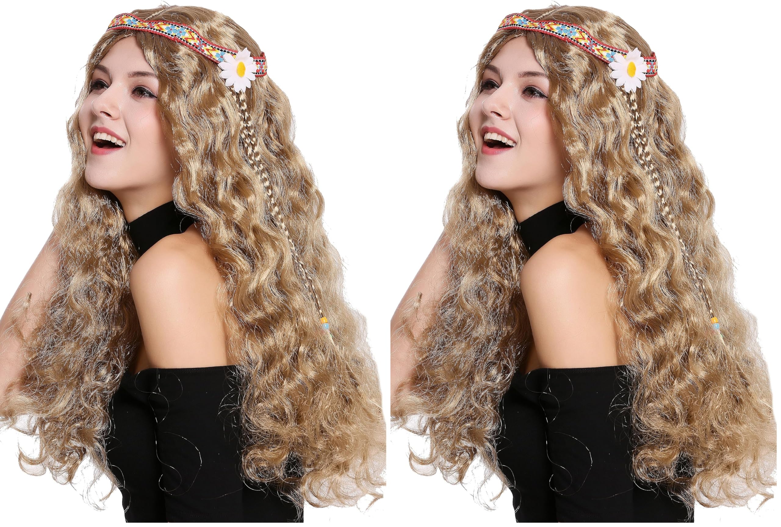 wig-me-up-91298-za02-hippie-per-cke-blond-wellig-60-cm-mit-stirnband image 6