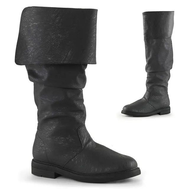 funtasma-robinhood-100-renaissance-knie-stiefel-schwarz-mit-2-5-cm-absatz image 1