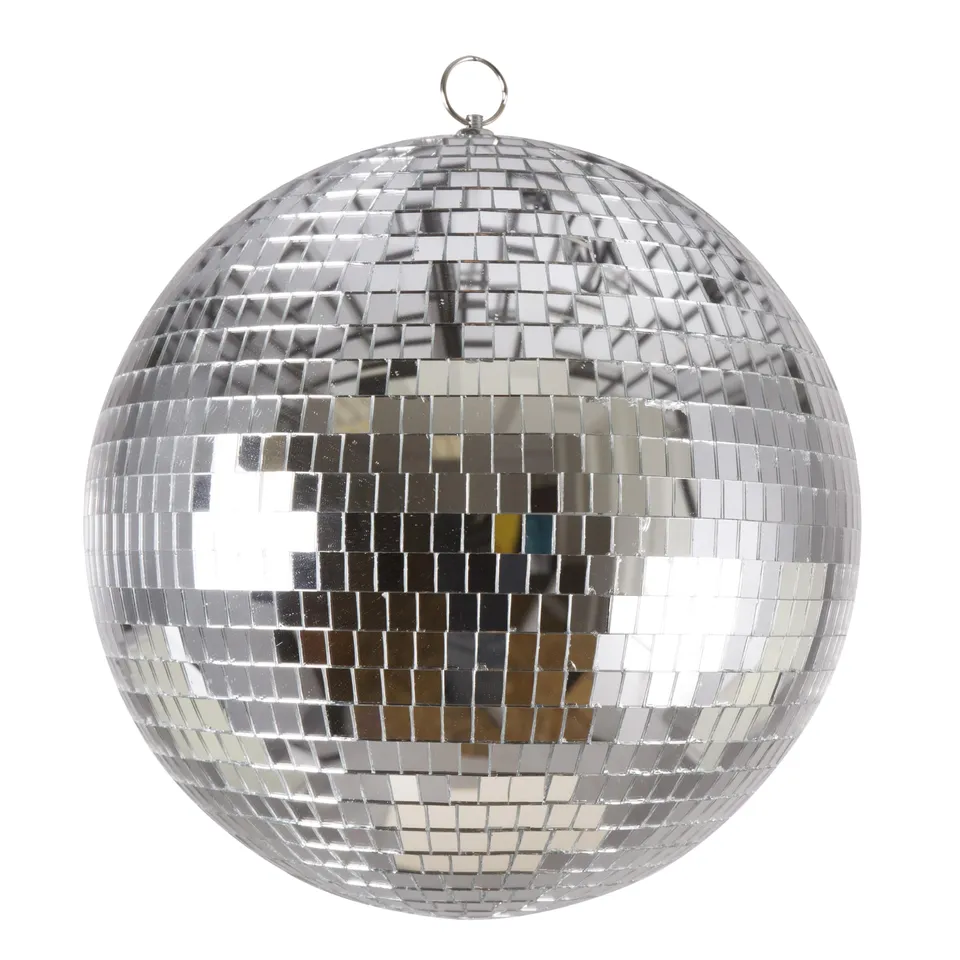 ptit-clown-spiegelkugel-disco-dekoration-silber-30-cm image 1