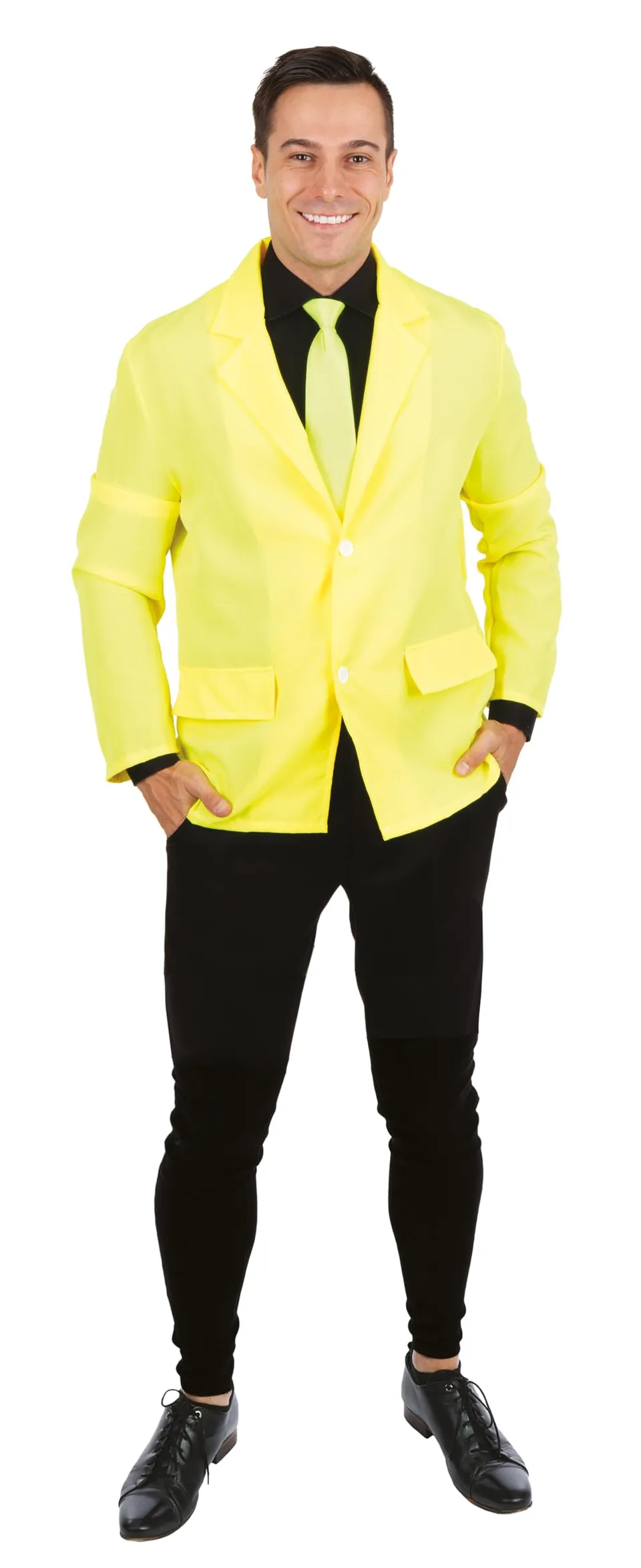 p-tit-clown-jacke-gelb-erwachsene-einheitsgr-e-karnevalsjacke image 1