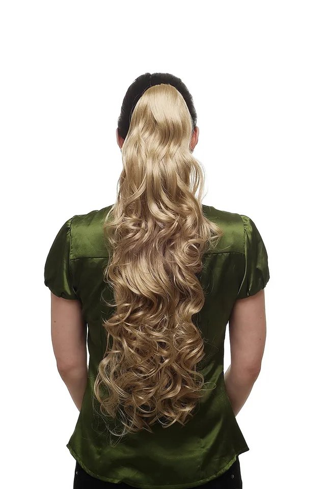 wig-me-up-t118-pferdeschwanz-haarteil-lockig-mittelblond-65-cm image 1