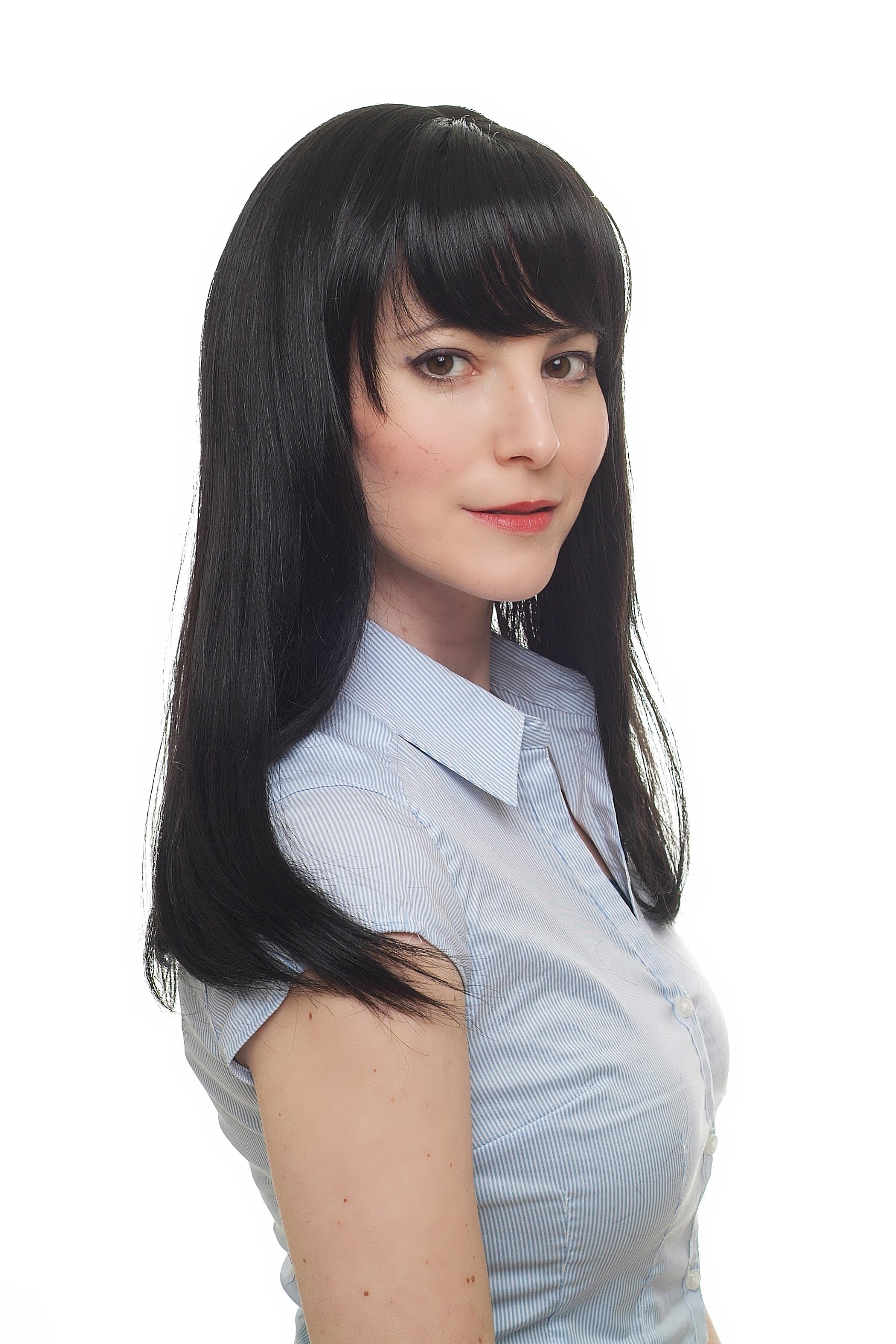 wig-me-up-9250-1b-damen-per-cke-schwarz-lang-glatt-mit-pony-50-cm image 2