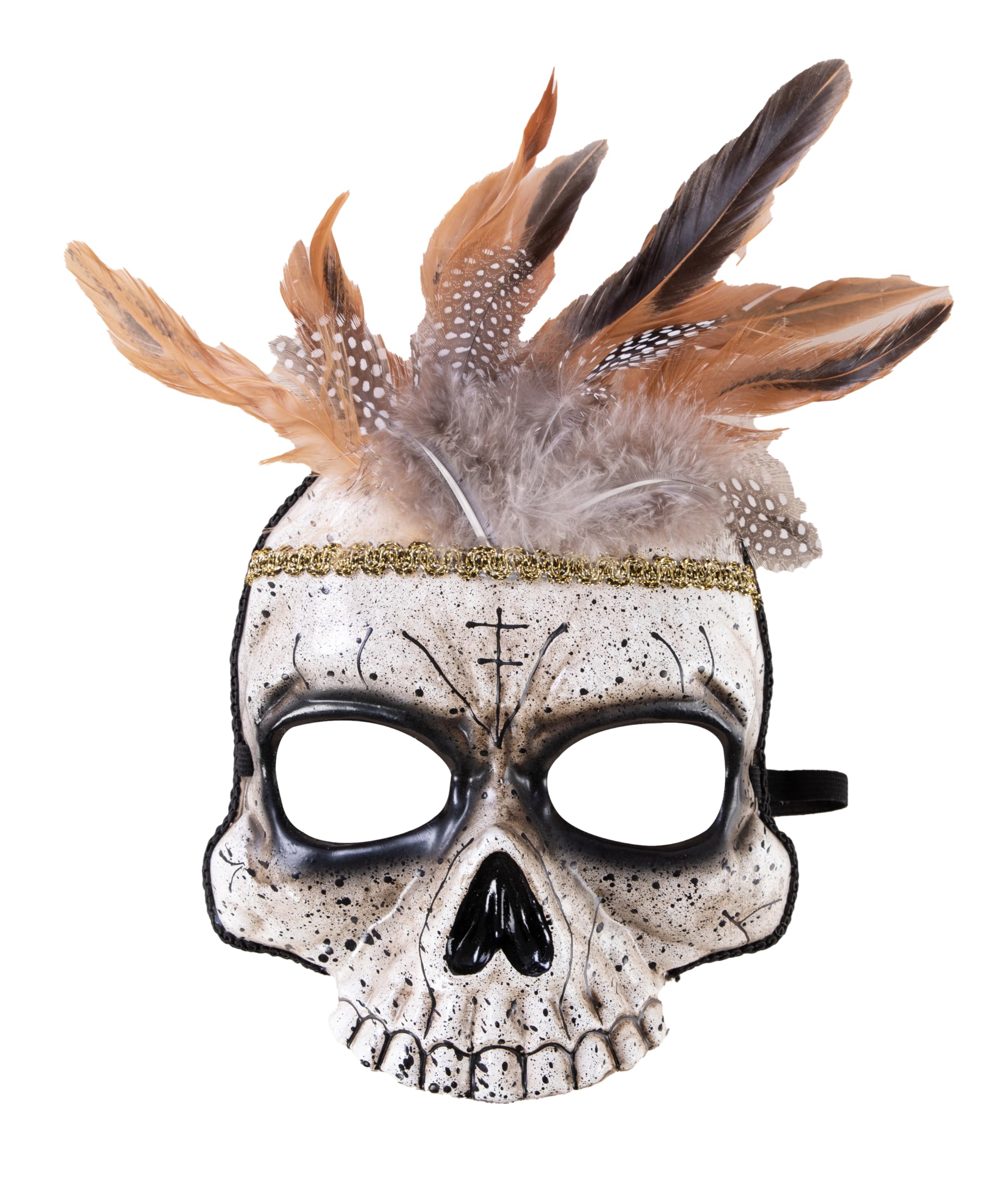 p-tit-clown-demi-masque-vaudou-voodoo-halbmaske image 1